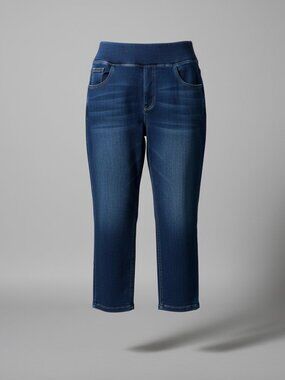 NWTs HALARA  High Waisted Denim Casual Skinny 7/8 Leggings with Pockets - Large
